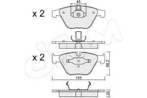 Klocki Hamulcowe Bmw 3 E90 05- Cifam