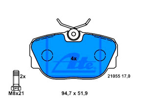 Klocki Hamulcowe Mercedes 190 (w201) 1.8-2.6 10.82
