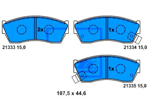 Klocki Hamulcowe Subaru Justy Ii Suzuki Alto Cappu