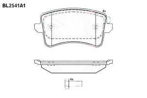 Klocki Hamulcowe Audi A4 A5 Q5 17.7mm Wva24606 Kpl