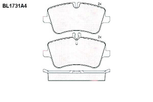 Klocki Hamulcowe Mercedes C-klasa W203 19.8mm Wva2