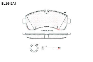 Klocki Hamulcowe Mercedes Sprinter 509-518 Cdi 06>