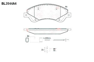 Klocki Hamulcowe Ford Transit 18.9mm Wva24485 Kpl