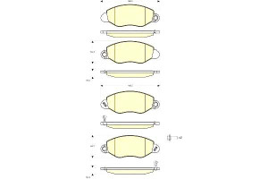 Klocki Hamulcowe Ford Transit 300 2.0-2.4 01 00 Gr