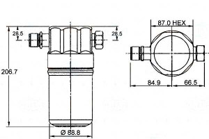 Osuszacz Klimatyzacji Behr Hella 4b0820193 4b08201