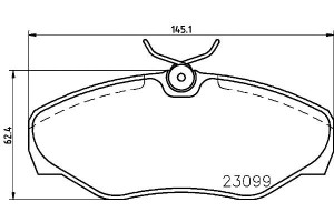 Klocki Hamulcowe Hella Pagid 4106000qae 95599219 4
