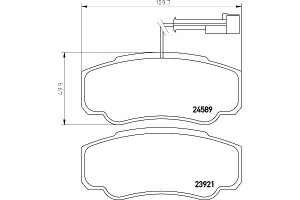 Klocki Hamulcowe Hella Pagid D4060ma000 37666 Pad1