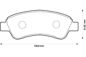 Klocki Hamulcowe Ceramiczne Citroen Berlingo C2 C3