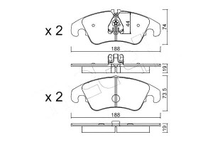 Klocki Hamulcowe Audi A4 S4 Quattro 08- Metelli