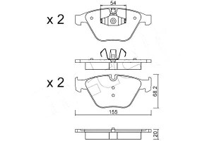 Klocki Hamulcowe Bmw 3 E90 05-10 Metelli