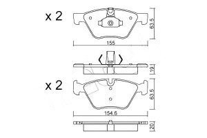 Klocki Hamulcowe Bmw 5 F10 10- Metelli