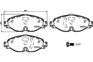 Klocki Hamulcowe Mintex 2k5698151a 2k5698151 5q069
