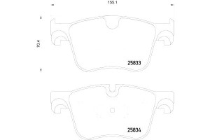 Klocki Hamulcowe Mintex 1609898580 Pad1972 1304707