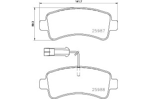 Klocki Hamulcowe Mintex 1612434080 77367094 8db355
