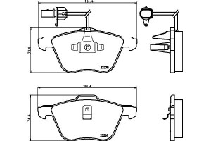Klocki Hamulcowe Mintex 7m3698151a Ym212k021ba Ym2