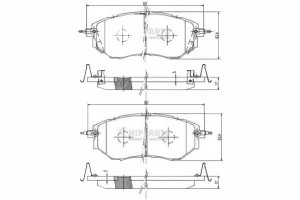 Klocki Hamulcowe Subaru Outback 3.6 R Nipparts Nip