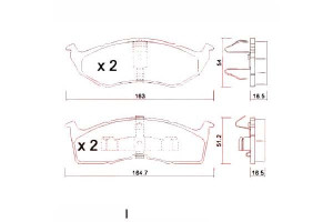 Klocki Hamulcowe Chrysler Voyager 95-01 Zimmermann