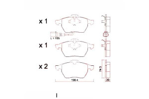 Klocki Hamulcowe Vw Golf Iv 97-03 Z Czuj. Zimmerma