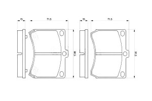 Klocki Hamulcowe Mazda Przód Mx-3 Bosch