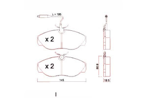 Klocki Hamulcowe Fiat Ducato 10 14 94-99 Zimmerman