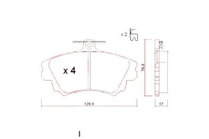 Klocki Hamulcowe Volvo S40 V40 97-03 Zimmermann