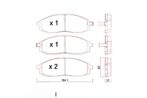 Klocki Hamulcowe Nissan Pick Up 01-07 Z Czuj. Zimm