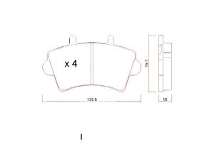 Klocki Hamulcowe Opel Movano 99- Renault Master 00