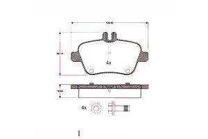 Klocki Hamulcowe Mercedes W246 B-klasa 11- Tył Zim