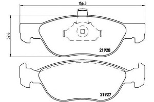 Klocki Hamulcowe Fiat Punto 1.9jtd 99-05 Brembo