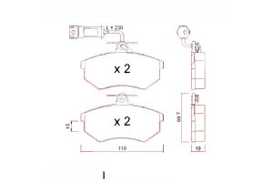 Klocki Hamulcowe Vw Golf Iii 2.0gti-2.8vr6 91-95 Z