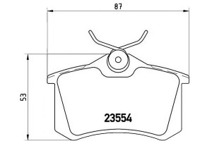 Klocki Hamulcowe Renault Megane 02- Tył Brembo
