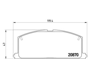 Klocki Hamulcowe Toyota Corolla Carina Brembo
