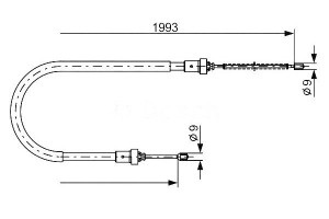 Linka Hamulca Ręcznego Dacia Logan Logan Express L