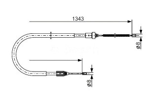 Linka Hamulca Ręcznego Renault Clio Ii 1.2-1.9d 09