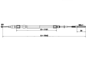 Linka Hamulca Ręcznego Bmw X5 (e53) 3.0-4.8 01.00-