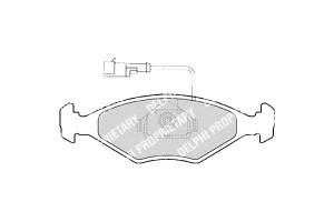 Klocki Hamulcowe Fiat Palio Siena 1.0-1.7d 04.96-1