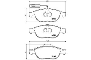 Klocki Hamulcowe Alfa Romeo 156 00-05 Przód Brembo