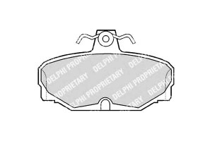 Klocki Hamulcowe Ford Scorpio Tył Delphi Ham