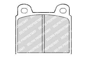 Klocki Hamulcowe Mercedes 114/115 Bez Czuj Delphi
