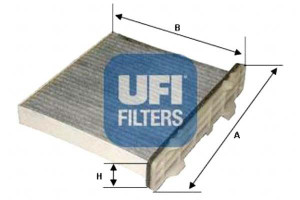 Filtr Kabinowy Pajero 00- Weglowy Ufi