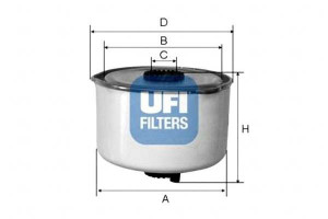 Filtr Paliwa Diesel Ufi