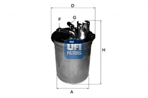 Filtr Paliwa Diesel Ufi