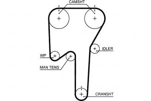 Pasek Rozrządu Volvo S80 I Xc90 I 2.8-4.4 05.98-12