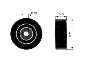 Rolka Prowadząca Pasek Bmw 3 (e36) 3 (e46) 5 (e34)