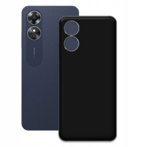 Czarne Etui Na Tył Do Oppo A17 Matt Pokrowiec