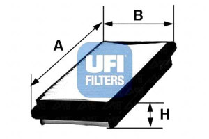 Filtr Powietrza Accord Viii 2.2cdti 04- Ufi