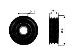 Rolka Prowadząca Pasek Mercedes A (w168) A (w169)
