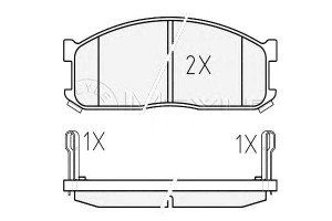 Klocki Hamulcowe Mazda Przód E2000-e2200 84-03 Z C