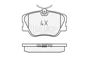 Klocki Hamulcowe Mercedes Przód W124 201 Meyle