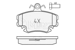 Klocki Hamulcowe Renault Przód 9 11 19 20 21 Clio